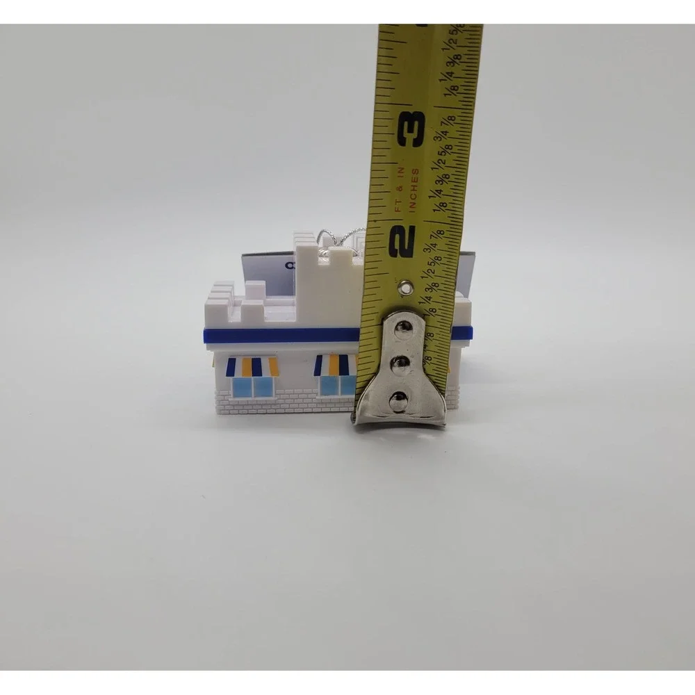 White Castle Restaurant Building Ornament Fast Food Collectible Ruz‎